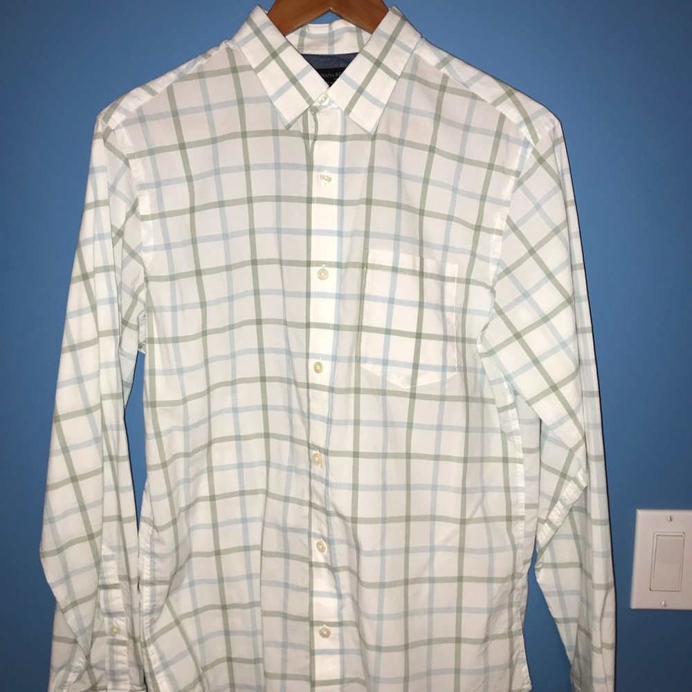 Banana Republic soft wash shirt in white